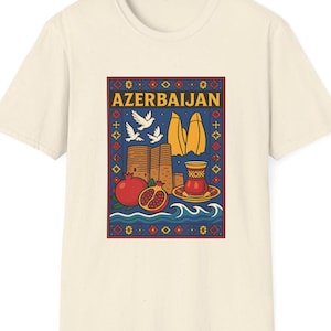 Azerbaijan T-Shirt, Azerbaijan Baku Unisex Graphic Tee Souvenir Gifts, Azerbaijan Culture Wildlife Exploration Wear, Travel Apparel