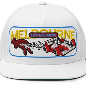 F1 Melbourne Australian Grand Prix Embroidered Snapback Cap for Formula One Fans {Free Personalization}