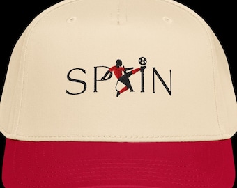 Casquette de baseball brodée Spain Soccer, article de football Espana {personnalisation gratuite}