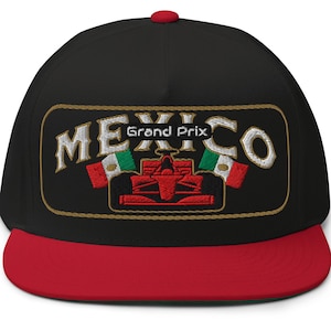 F1 Mexiko Grandprix bestickte Snapback-Cap für Formel-1-Fans, bestickter Formel-1-Hut für Fans {Kostenlose Personalisierung}