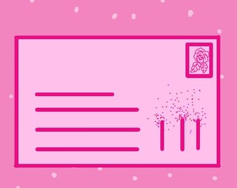 Utskrivbara, redigerbara, grundläggande mallar för brev och kuvert (fyrverkeriinspirerad design)