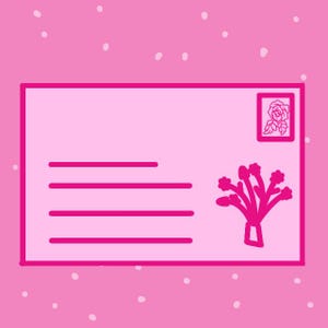 Utskrivbara, redigerbara, grundläggande mallar för brev och kuvert (bröllopsinspirerad design) bild 1