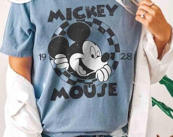 Personalized Disney Checkered Shirt, Mickey and Friends Checkered Shirt, Checkered Mickey Shirt, Disneyland Shirt, Disney Family Shirts