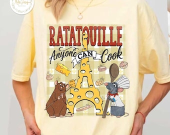 Coquette Disney Ratatouille Chef Shirt, Little Chef Remy Comfort Colors Shirt, Ratatouille Tee, Disney Ratatouille Shirt, Anyone Can Cook