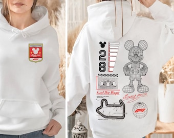 Disney X Formula Mickey Mouse Racing 2-sided Sweatshirt, Disney Mickey Formula 1 Hoodie, Fuel The Magic Tee, F1 Las Vegas Grand Prix Shirt