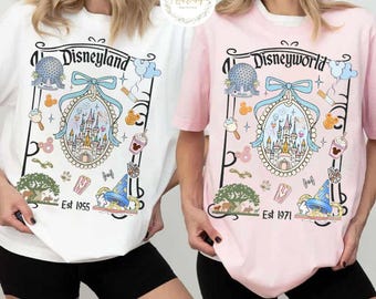 Disney Castle Bow Coquette Shirt, Princess Castle Sketch, Magical shirt, Vintage Castle, Disneyland Girls Trip Tee, Disneyworld Snacks Shirt