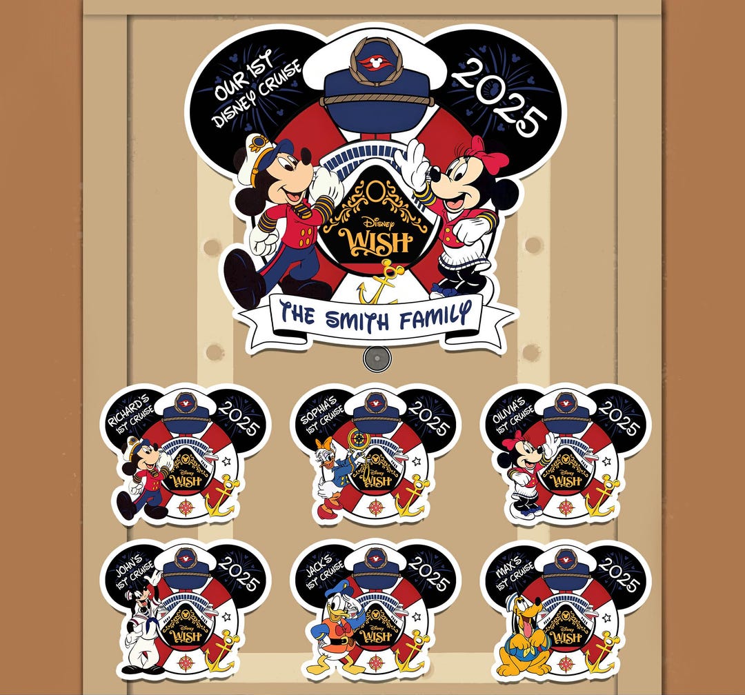 Our 1st Disney Cruise Magnet, Mickey & Friends Toy Story Princess ...