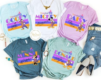 Retro Disneyland 70th Anniversary Shirt, Disneyland Resort T-Shirt, WDW Family Vacation Shirts, Mickey & Co Shirt, Magic Kingdom Tee