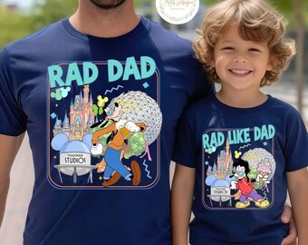 Disney Goofy And Max Goofy Shirt, Rad Dad And Rad Like Dad shirt, Disney Dad And Son Shirt, Disneyworld Fathers Day Tee, Disney Snacks Shirt
