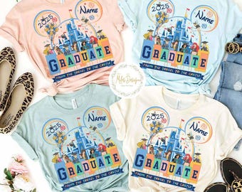 Disney Grad 2025 Shirt, Graduation Castle Family Trip Shirt, Magic Kingdom Graduate Trip Shirt, Class of 2025, Disney Princess Grad Shirt