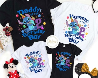 Personalized Stitch Birthday Shirt, Disney Birthday Boy Shirt, Stitch Birthday Shirt, Stitch Birthday Girl, Stitch Birthday Family Shirts