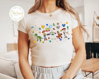 Toy Story Crop Tank, Disney Toy Story Baby Tee, Disneyworld Buzz Lightyear Woody Jessie, Womens Toy Story Tee, Toy Story Balloons Shirt