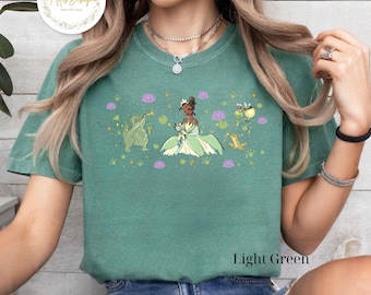 Disney Tiana's Palace T-shirt, Princess Tiana Baby Tee Crop Top, The Princess and the Frog Shirt, Watercolor Tiana Shirt, Disney Princess