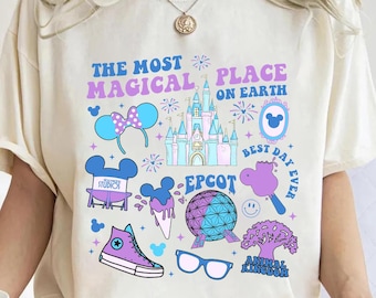 The Most Magical Place On Earth Shirt, Disney World Shirt, Disney Vacation Shirt, Disneyland Shirt, Disney Trip Shirt, Comfort Color Shirt