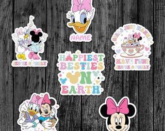 Personalized Minnie And Daisy Disney Cruise 2025 Magnet, Disney Cruise Ship Stateroom Door, Disney Cruise Line, Disney Besties Magnets