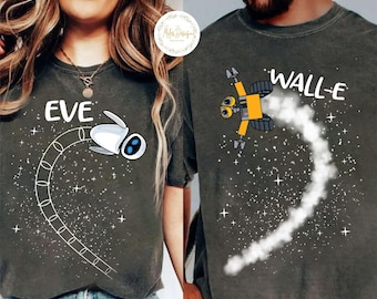 Wall-E and Eve Couple Shirts, Disney Happy Valentines Day Shirt, Disney Wall-e And Eve Matching Sweatshirt, Disneyland Sweethearts Night