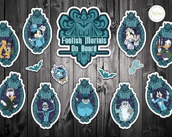 Personalized Welcome Foolish Disney Cruise Line Door Magnet, Haunted Mansion Magnets, Mickey and Friends Magnet, Mickey On Seas Magnets