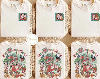 Personalized Disney Very Merry Christmas Shirt, Custom Disney Christmas All Characters Shirt, Disney Family Christmas Shirt, Xmas Group Tees