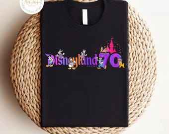 Disneyland 70th Anniversary Shirt, Mickey Minnie 70 Years Of Magic Shirt, Disneyland Happiest Place On Earth Shirt, Family Vacation Trip