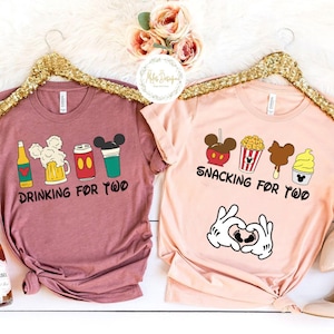 Snacking For Two Shirt, Pregnancy T-Shirt, Pregnancy Announcement, Disney Shirts For Couples, Drinking For Two Tee, New Mom Shirt, Dad Shirt