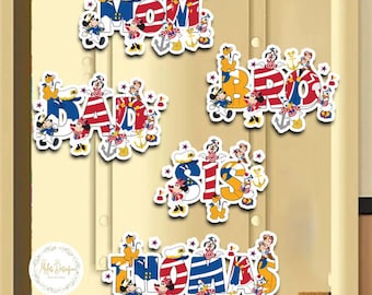 Our 1st Disney Cruise Ship Family Magnet Personalized Mickey And Friends Magnet for Cruise Ship, Disney Wish Fantasy Wonder Magic Treasure