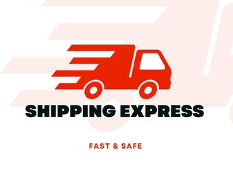 Extra fee Express shipping or two-sided fee