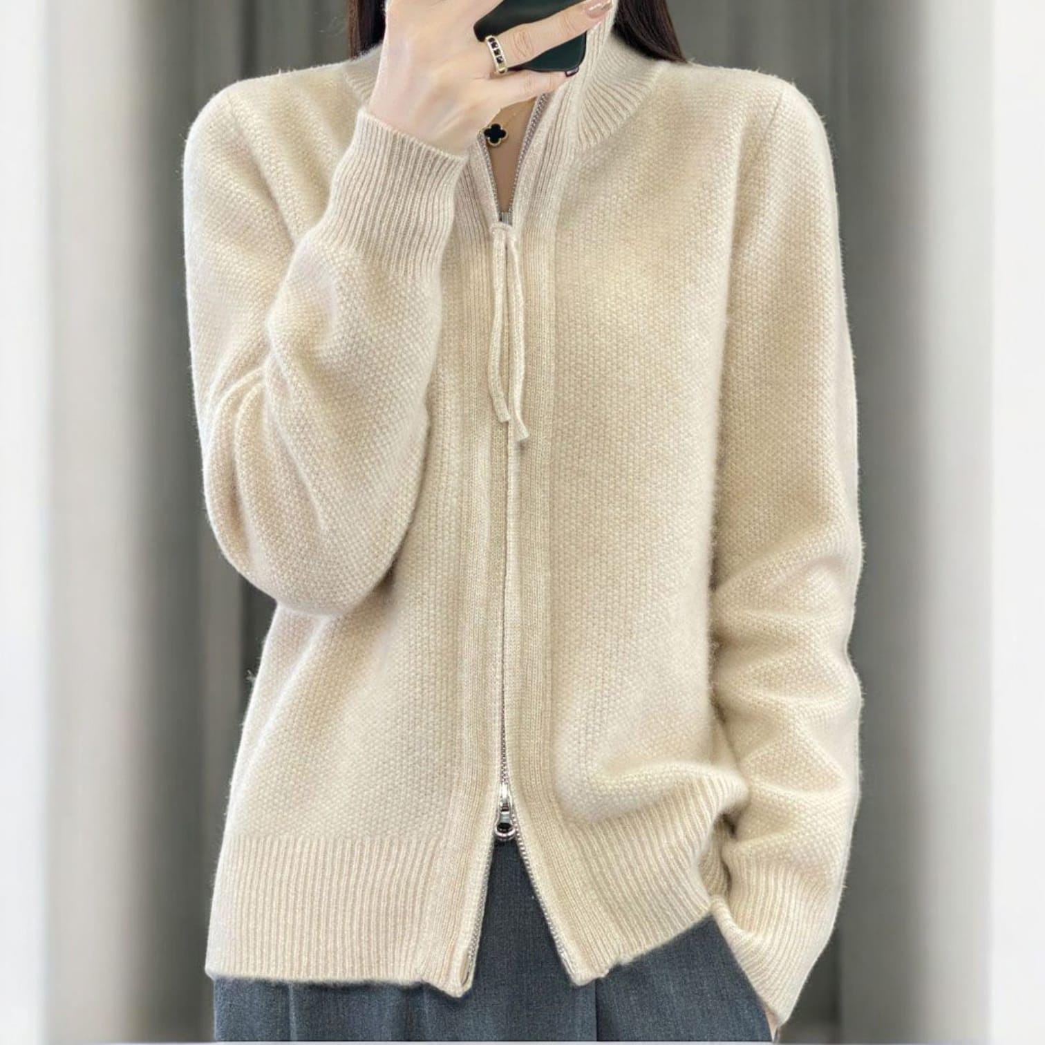 Double Zip Sweater - Etsy