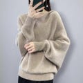 Modern Chic Merino Wool Hooded Pullover, Relaxed Fit Wool Hooded Jumper, Luxury Fashion Wool Jumper, Elegant Soft Knitwear Top Pullover