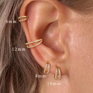Anneau à double charnière en acier au titane 16 g/18 g • Anneau de cartilage • Anneau de nez • Anneau de piercing Conch Helix Rook • Anneau de déclic de septum • Cadeau pour elle