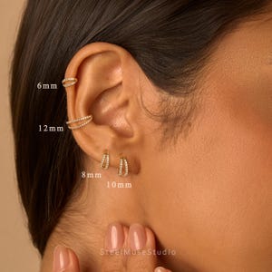 16G/18G Titanium Steel Double Hinged Hoop • Cartilage Hoop • Nose Ring • Conch Helix Rook Piercing Hoop • Septum Clicker Ring • Gift for Her