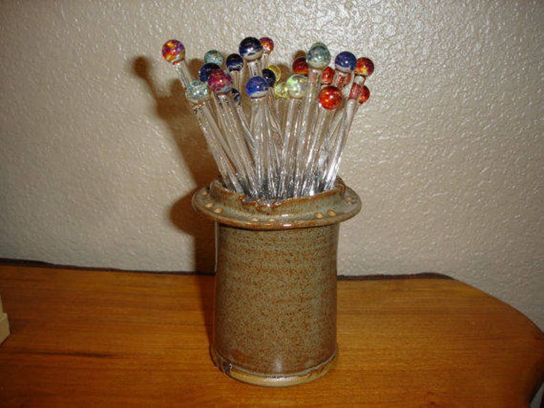 Swizzle Sticks Glass Stir Sticks Choice Color Set of 8 Etsy