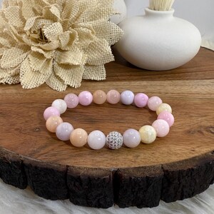Vibrant Jade Bracelet- Handcrafted With Natural Gemstone-Boho Chic Jade Beaded Bracelet- Bright Colors-Sparkling Accents-Handmade Jewelry