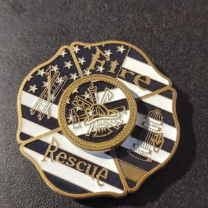 Firefighter Fidget Spinner Coin/Gift