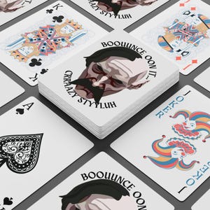 Nosferatu Playing Cards, Vampire Card Deck, Gothic Birthday Gift, Stocking Stuffer, Dracula Game Set