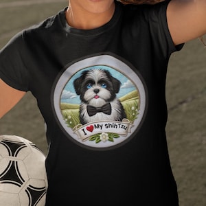 Shih Tzu Dog Shirt I Love My Shih Tzu Tee Cute Dog Lover Gift Funny Shih Tzu T Shirt for Women Men Pet Owner Shirt