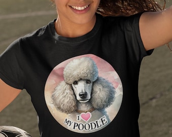Camiseta para amantes de los caniches: un regalo adorable para mamá o papá.