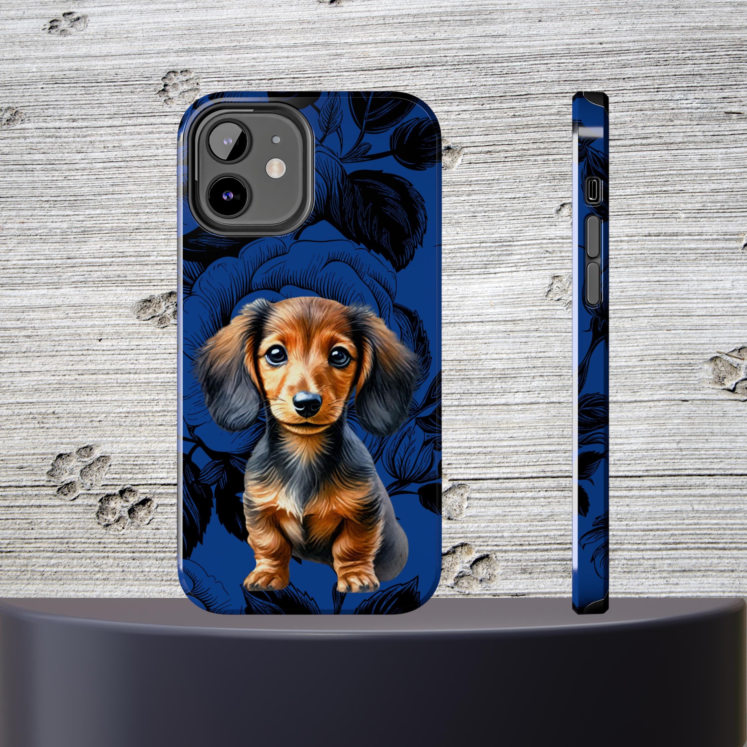 Dachshund Phone Case iPhone Android Sausage Dog Gift Doxie Floral