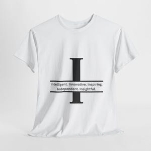 The I Tee: Letter I Words Graphic T-Shirt