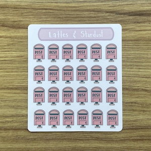 Stickers icônes de bureau de poste | Planificateur d'icônes Happy Mail petite boîte aux lettres | Petite icône | Bullet Journal | Hebdomadaire | Journal de planification