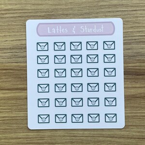Pegatinas con íconos de correo electrónico y cartas / Pegatinas pequeñas con íconos de correo para planificador / Icono diminuto / Bullet Journal / Diario semanal / Diario de planificación
