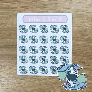 Stickervel Schattig astrologie sterrenbeeld Vissen met extra grote sticker | Horoscoop, Griekse tekens, sterrenbeeld, geboorteteken, stersymbool