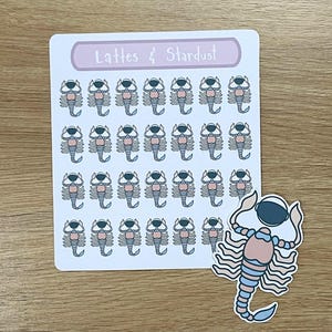Stickervel met schattige astrologische sterrenbeelden Schorpioen met extra grote sticker | Horoscoop, Griekse tekens, Sterrenbeeld, Schorpioen, Stersymbool