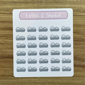 Vaisselle / Lave-vaisselle, journal intime, calendrier, autocollants pour agenda, autocollants pour scrapbooking, illustration, productivité, petits autocollants, tâches, tâches ménagères