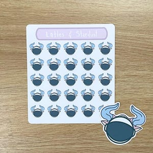 Schattig astrologisch sterrenbeeld Stier stickervel met extra grote sticker | Horoscoop, Griekse tekens, Sterrenbeeld, Ram, Stersymbool