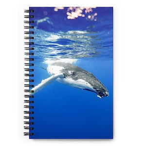 Humpback Whale Spiral Notebook - Humpback Whale Gift