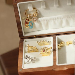 Personalized Walnut Jewelry Box – Brass Name Inlay Keepsake image 10