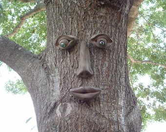 Simon Tree Face: Handcrafted Concrete Garden Decor Gift