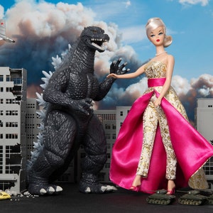 Godzilla vs. Barbie Fine Art Photograph