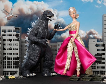 Godzilla vs. Barbie Fine Art Photograph