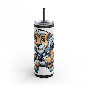Tumbler, Penn State Nittany Lions Matte Cup, College Football Fan Gift, Tailgating Cup, 20oz Insulated Drinkware, Travel Mug